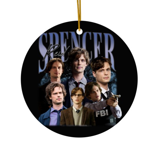 Discover Spencer Reid Unisex Ceramic Ornaments Vintage Spencer Reid 90s Ceramic Ornaments