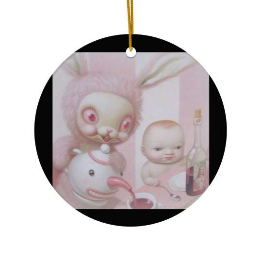 Discover mark ryden pink bunny Ceramic Ornaments