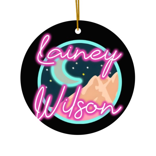 Discover Lainey Wilson Cowboy Neon Ceramic Ornaments