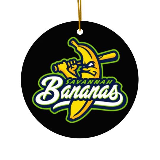 Discover Coastal plain league savanah banana logo Ceramic Ornaments