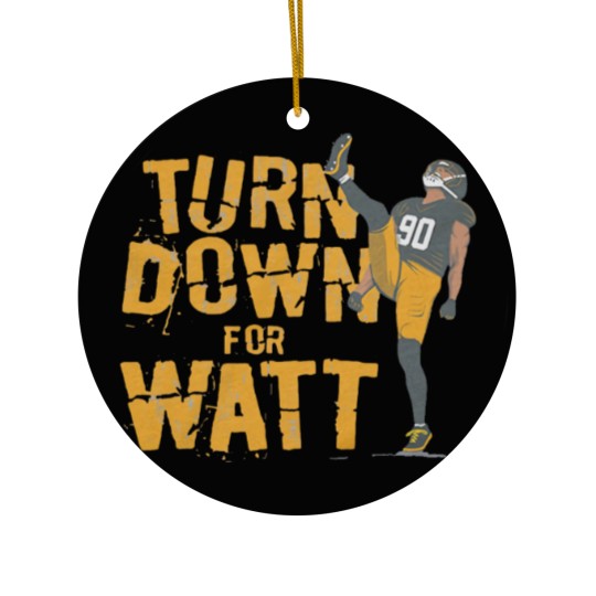 Discover TJ Watt Turn Down For Watt Ceramic Ornaments