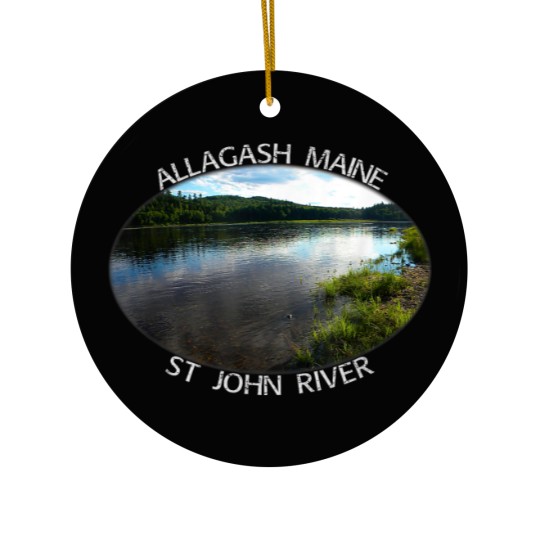 Discover Allagash Maine St John River Old Schoolhouse Roa Ceramic Ornaments