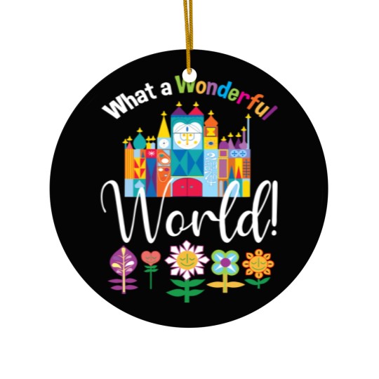 Discover What a Wonderful World Fitted Ceramic Ornaments