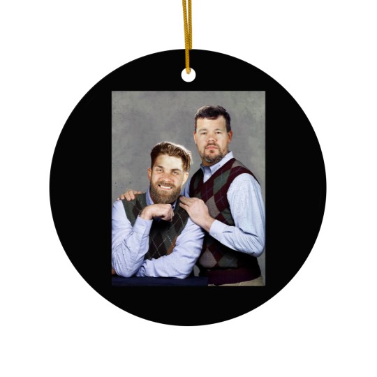 Discover Kyle Schwarber Bryce Harper Philadelphia Baseball Ceramic Ornaments