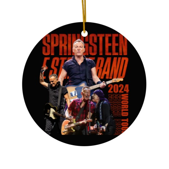 Discover BlvckStyle Bruce Music Concert Springsteen Ceramic Ornaments, The E Street Bruce World Tour 2024