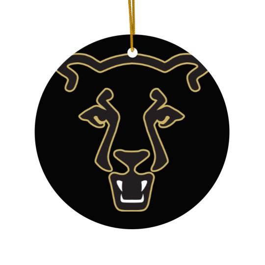 Discover Colorado Springs UCCS Mountain Lions Ceramic Ornaments