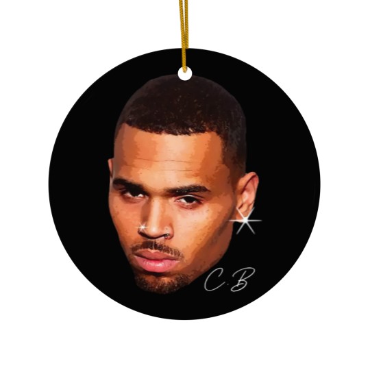 Discover Chris Brown 11:11 Tour 2024 Ceramic Ornaments