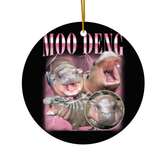 Discover Vintage Moo Deng Ceramic Ornament
