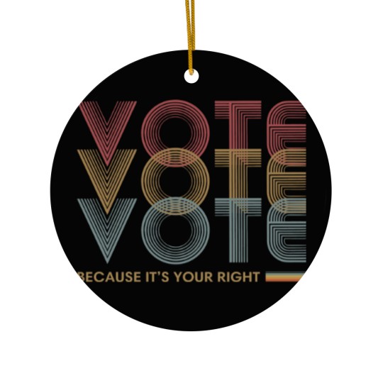 Discover Election 24 Ceramic Ornament for Activism