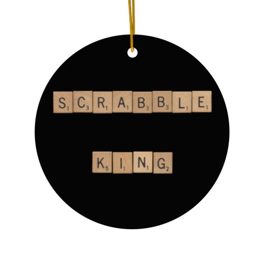 Discover Scrabble King Ceramic Ornaments
