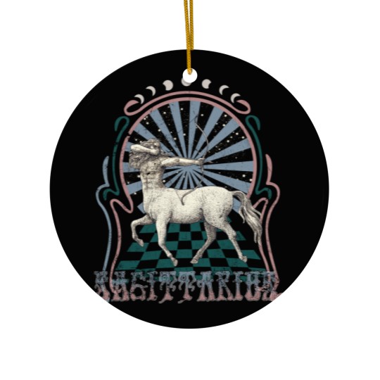 Discover Sagittarius Zodiac Vintage Ceramic Ornaments, Celestial Sagittarius Ceramic Ornaments