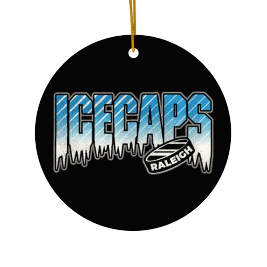 Discover Defunct Raleigh Ice Caps Hockey Team Ceramic Ornaments