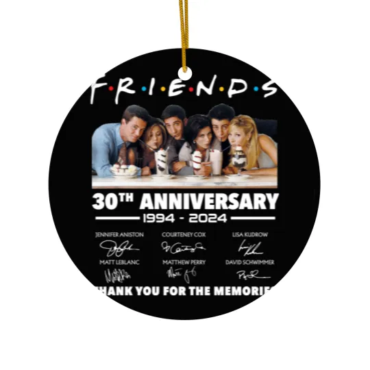 Discover Friends 30th Anniversary 1994 - 2024 Thank You Ceramic Ornaments