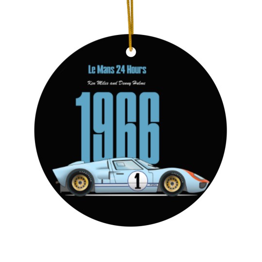 Discover GT40 Ken Miles 1966 Ceramic Ornaments