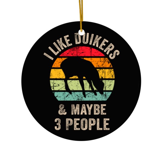 Discover funny vintage duikers antelope i like duikers and maybe 3 p Ceramic Ornaments