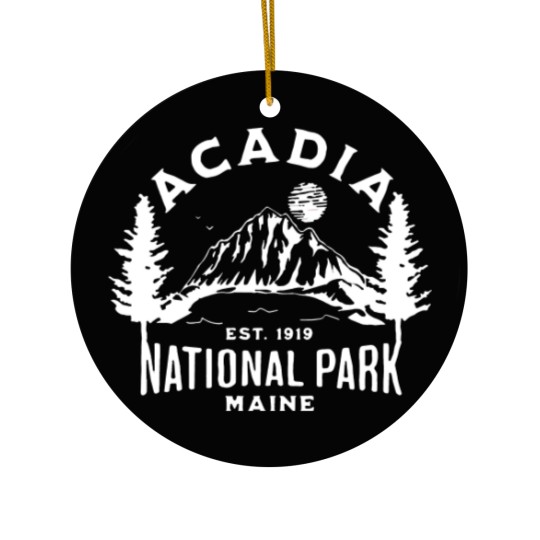 Discover Acadia National Park Ceramic Ornaments