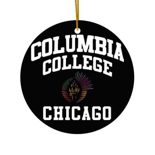 Discover Columbia College Chicago CCC Logo Ceramic Ornaments