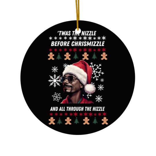 Discover Snoop Dogg Christmas - Nizzle Mizzle T - Ceramic Ornaments
