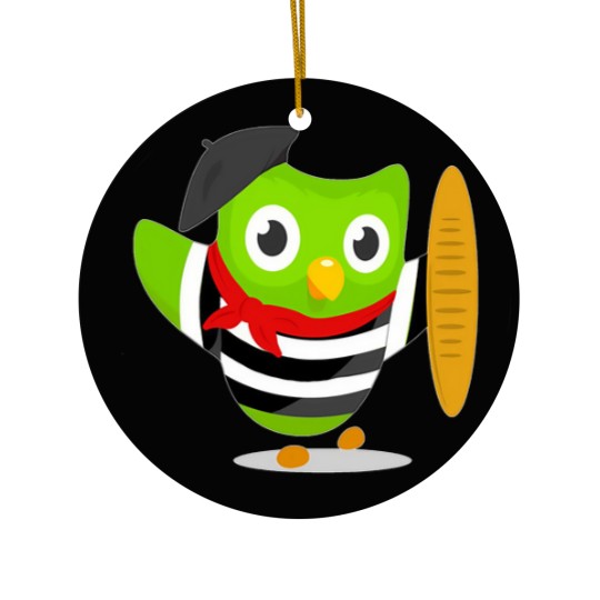 Discover Duolingo owl Ceramic Ornaments