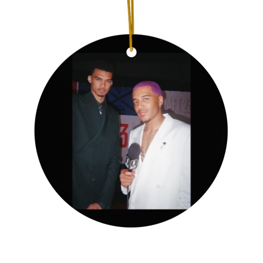Discover Victor Wembanyama X Jeremy Sochan Graphic Ceramic Ornaments