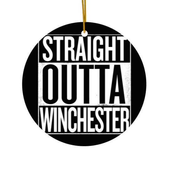 Discover Straight Outta Winchester Supernatural - Supernatural - Ceramic Ornaments