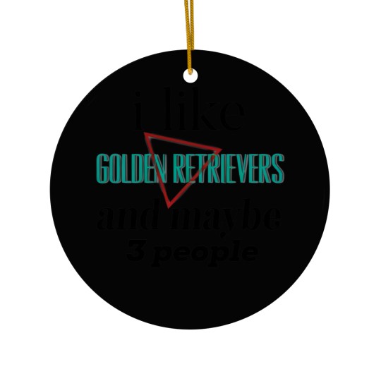 Discover golden retrievers - Golden Retrievers - Ceramic Ornaments