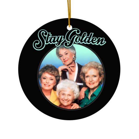 Discover Womens The Gol den Girls Stay Golden Four Mature Women TV Show 80s 90s Fans Gifts Ceramic Ornaments