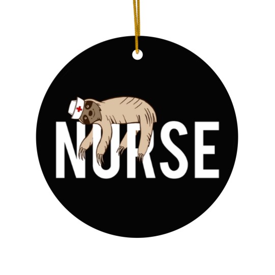 Discover Nurse Sloth Sloth Animal Lovers Nursing Gift Ceramic Ornaments