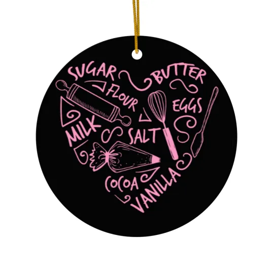 Discover Bakers Ceramic Ornaments Love Baking