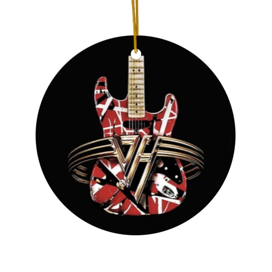 Discover red van guitar halen Ceramic Ornaments