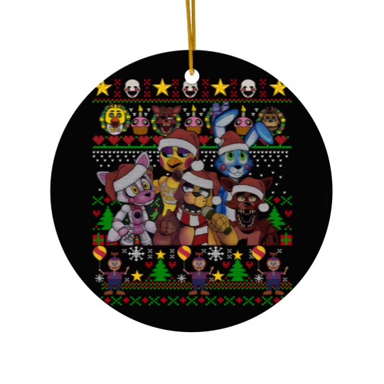Discover FNAF Five Nights at Freddy's Christmas Ugly Ceramic Ornaments