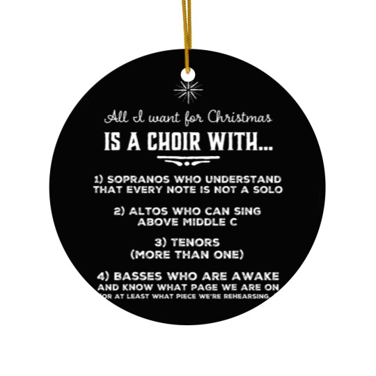 Discover Funny Choir Director Design The Perfect Christmas Gift Ceramic Ornaments