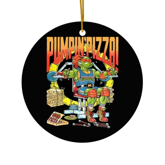 Discover Pumpin' Pizza - Ninja Turtles - Ceramic Ornaments