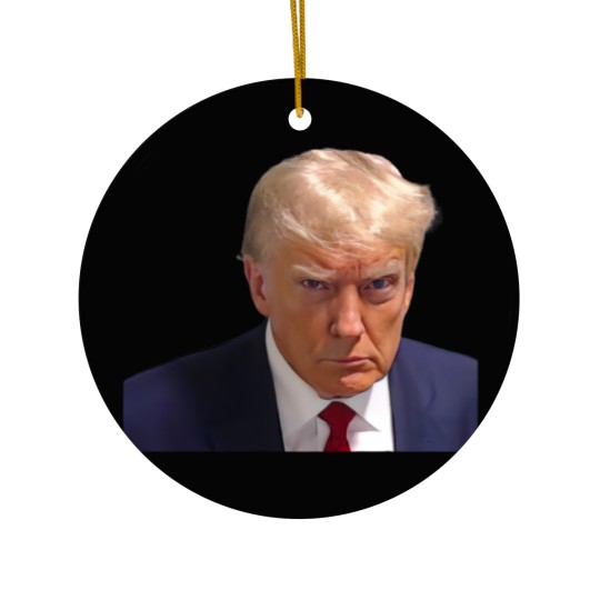 Discover -----------Donald-Trump Mugshot -------- Ceramic Ornaments