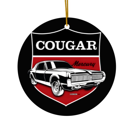 Discover Classic Mercury Cougar crest Ceramic Ornaments