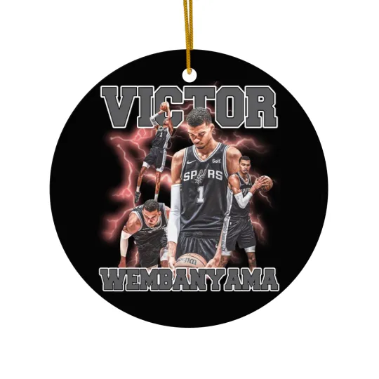 Discover Victor Wembanyama Unisex Ceramic Ornaments, Victor Wembanyama Graphic