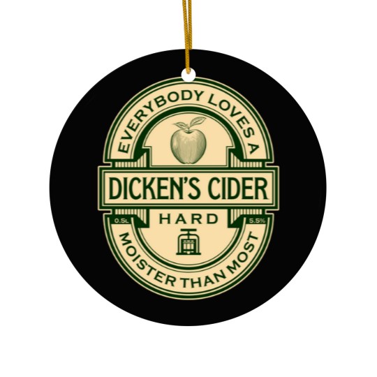 Discover Dicken&39;s Cider Label Ceramic Ornaments