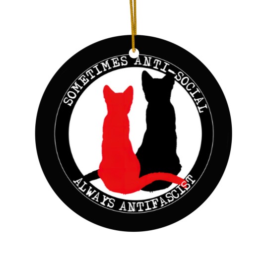 Discover Antifa Cats Ceramic Ornaments