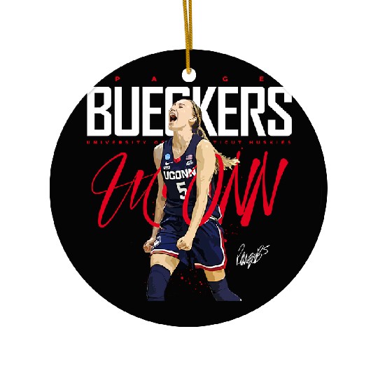 Discover Paige Bueckers - Paige Bueckers College Basketball - Ceramic Ornaments