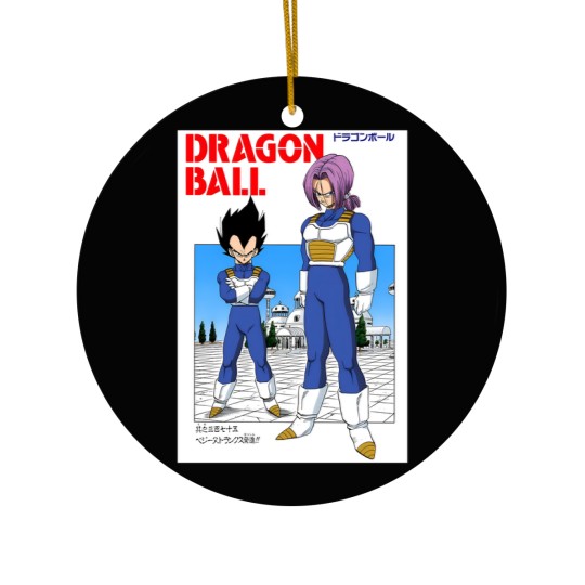 Discover DBZ Vegeta & Trunks Manga Cover Ceramic Ornaments
