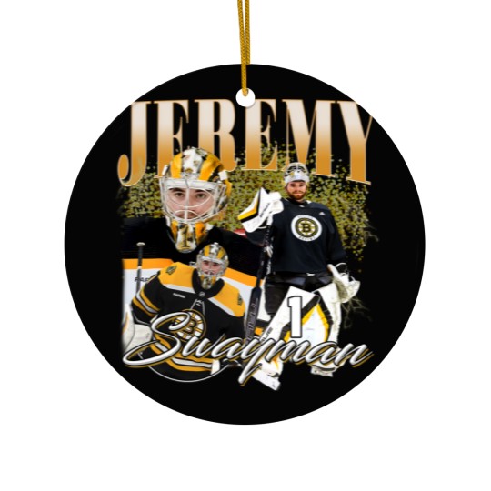 Discover Jeremy Swayman Ceramic Ornaments Ice Hockey American Professional Hockey Championship Sport Merch Vintage Ceramic Ornaments
