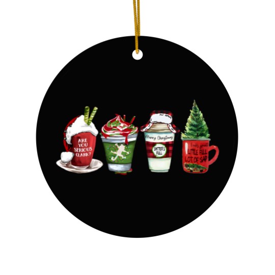 Discover Christmas Coffee Ceramic Ornament