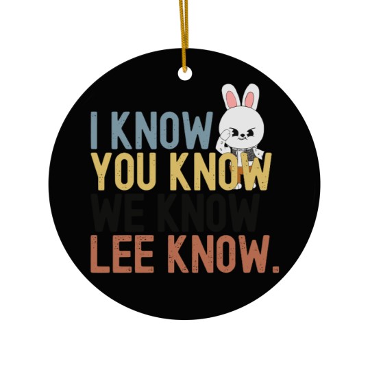 Discover Lee Know Stray Kids Funny Ceramic Ornament