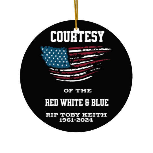 Discover In Memory of Toby Keith 1961-2024 Ceramic Ornament