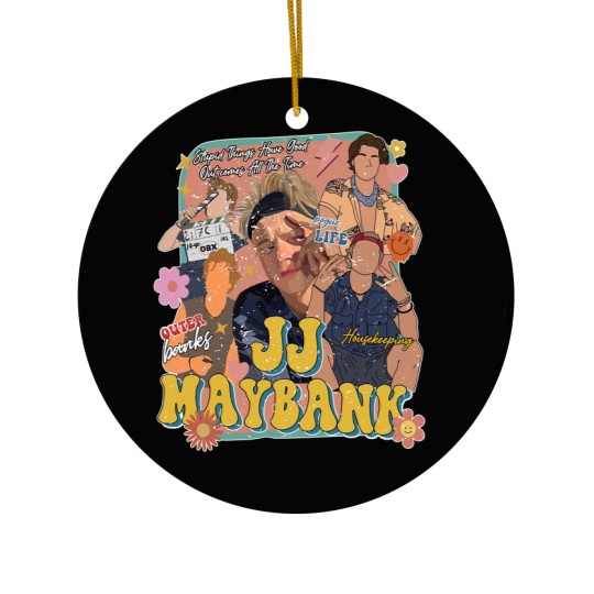 Discover Vintage JJ Maybank OBX Ceramic Ornaments, JJ Maybank Fan Gift