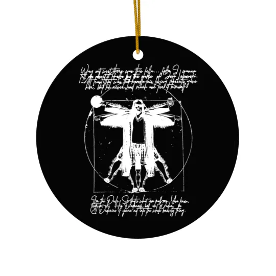 Discover The Dude Vitruvian Man The Big Lebowski Jeff Walter Ceramic Ornaments