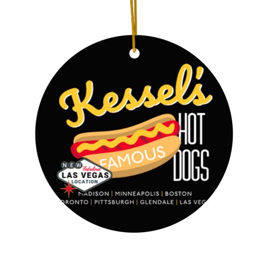 Discover Kessel's Famous Hot Dogs Essential Ceramic Ornaments