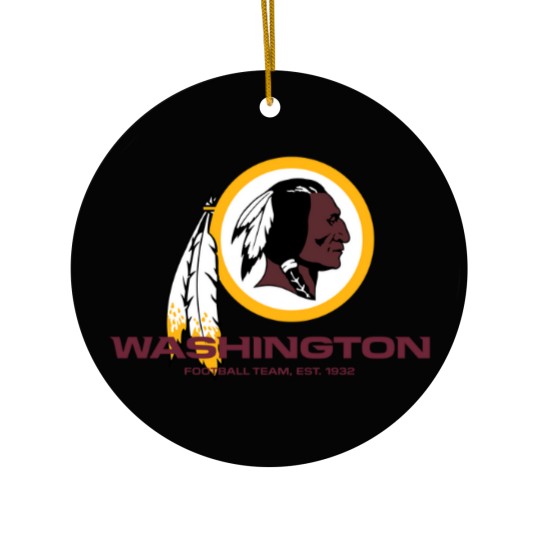 Discover Washington Redskin Ceramic Ornaments