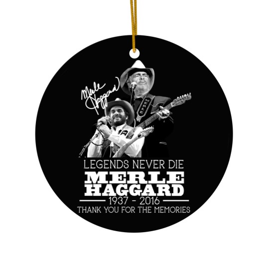 Discover Vintage Merle Haggard Memories Signed Men Ceramic Ornaments