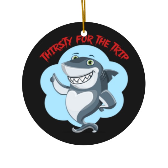 Discover Hungry shark Ceramic Ornaments